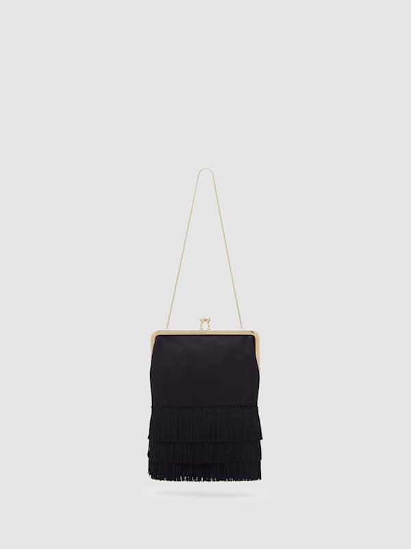 Skye Mini Bag - Black Satin